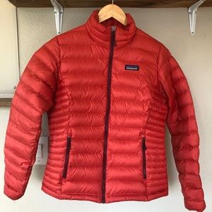 Patagonia Orange Red Down Jacket Women’s Small